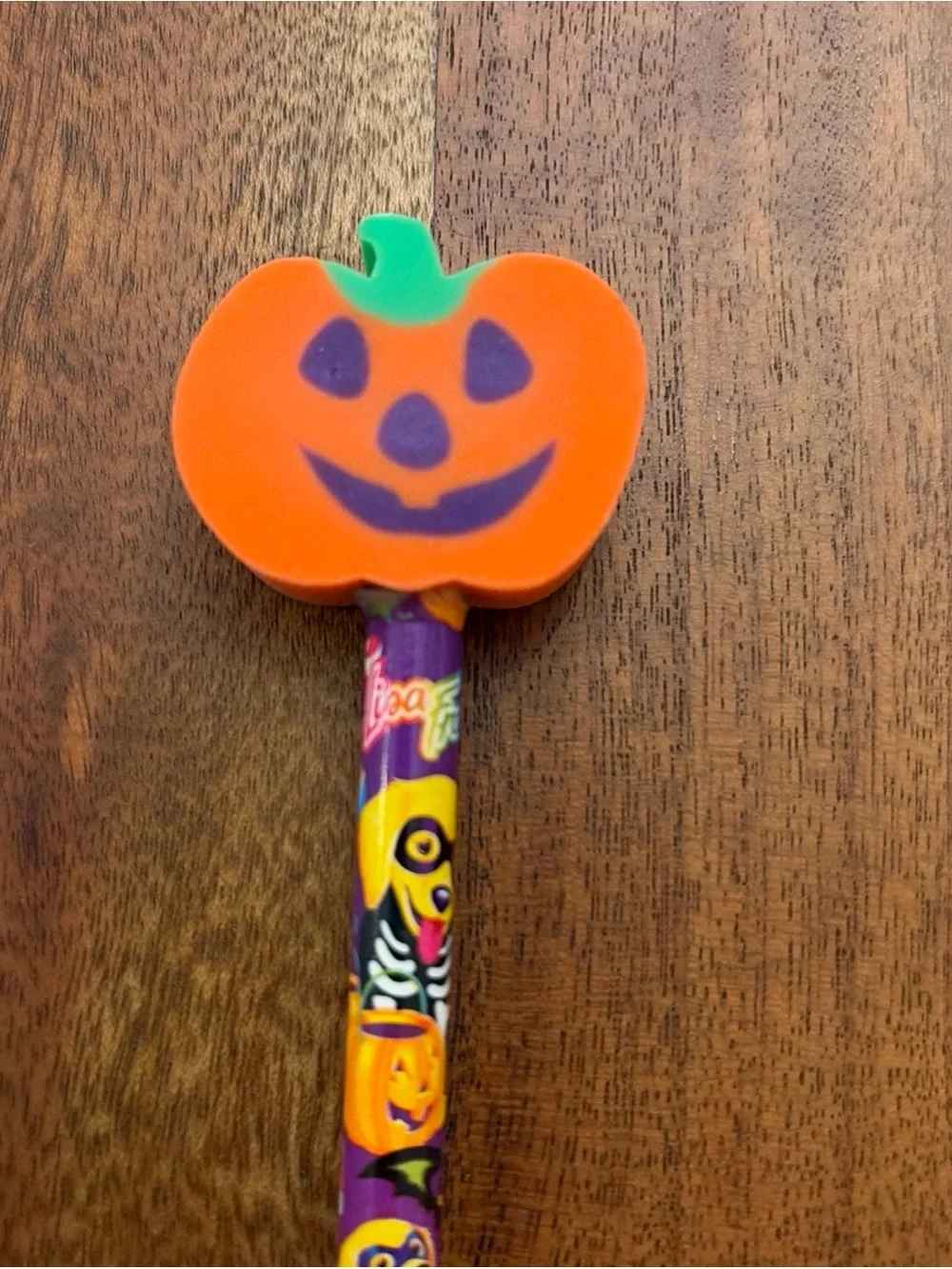 Vintage Lisa Frank Halloween Pencils Lot 7 Giant Eraser Toppers Rare 90s School
